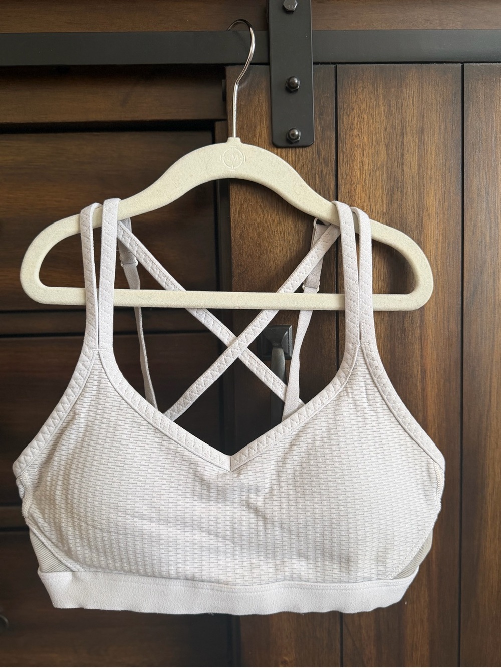 Crisscross Strappy sports bra - Soft off white